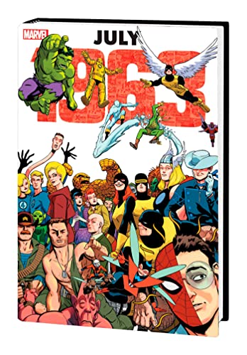 Marvel comic book omnibus cover featuring many superheroes from July 1963.