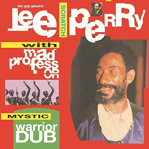 Lee Perry album cover featuring a portrait and small scene illustration.