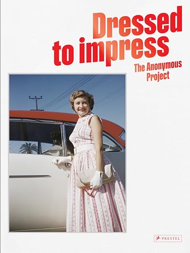 Book cover featuring a smiling woman in vintage clothing by a red car.