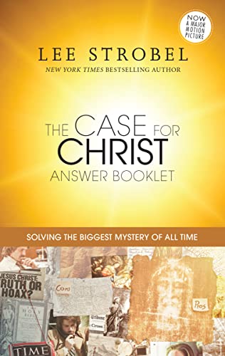 Book cover with text “The Case for Christ” and collage of images.