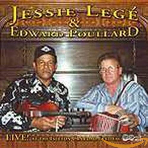 CD cover featuring two older men with accordions, titled “Jessie Lege & Poullard Edward”.