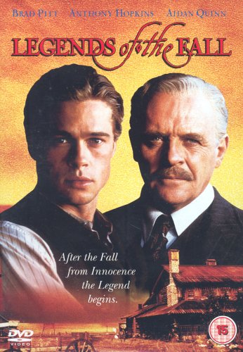 DVD cover featuring Brad Pitt and Anthony Hopkins in “Legends of the Fall.”