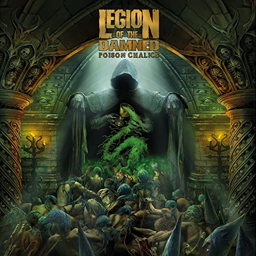 CD cover art: hooded figure with glowing green chalice amidst battling figures.