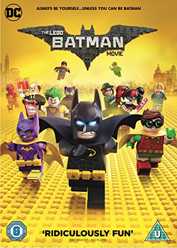 Lego Batman Movie DVD cover featuring Batman and various Lego characters.