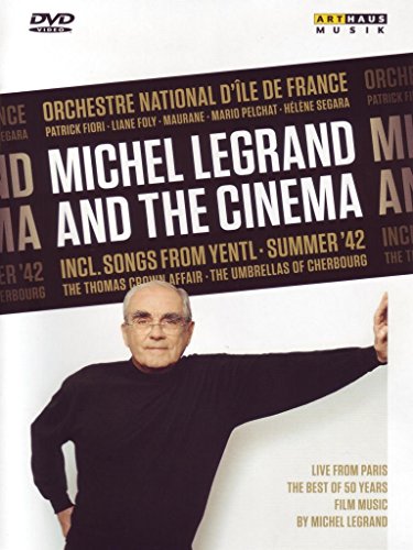 DVD cover featuring Michel Legrand in black, with text overlay on a white background.