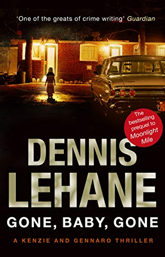 Book cover: a lone child stands before a dimly lit house and car.