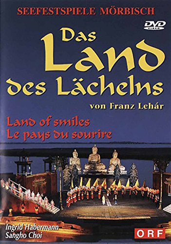 DVD cover for "Das Land des Lächelns" featuring a stage and figures.