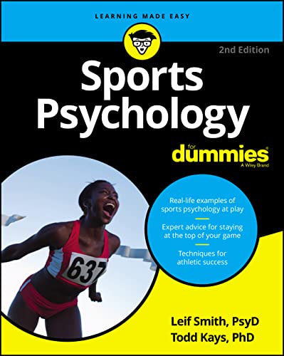 Book cover: "Sports Psychology For Dummies," 2nd edition, with athlete image.