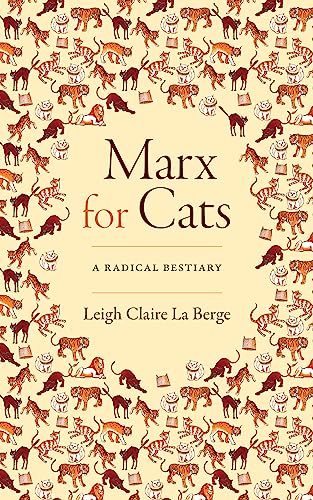 Book cover with title “Marx for Cats” surrounded by illustrated cats.