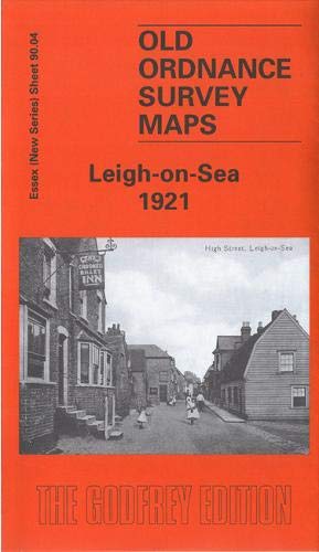 1921 Ordnance Survey map of Leigh-on-Sea, Essex, with historic street scene.