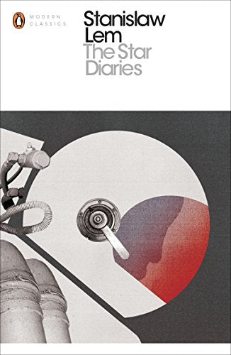 Book cover: “The Star Diaries” by Stanislaw Lem, featuring a space helmet.