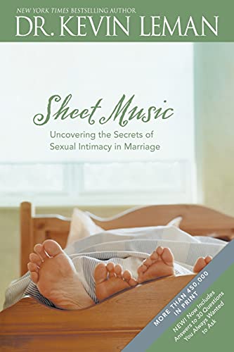 Book cover with feet in bed, title "Sheet Music" and author Dr. Kevin Leman.