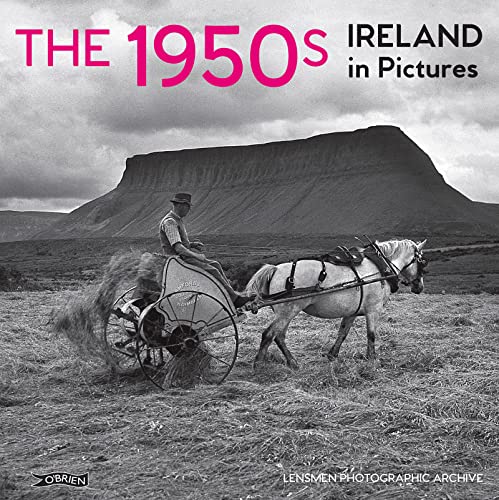 1950s Ireland book cover: horse-drawn farm equipment and a mountain backdrop.