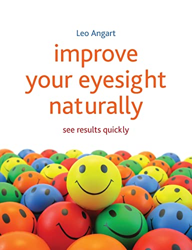 Book cover titled Improve Your Eyesight Naturally featuring many colorful smiley face balls.