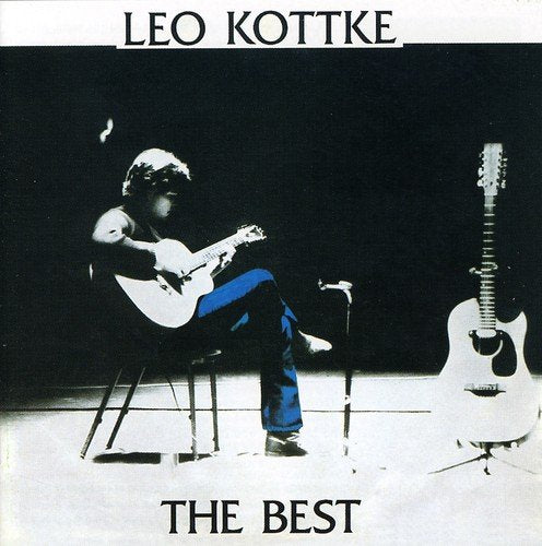 Leo Kottke sits playing a twelve-string guitar, album cover.