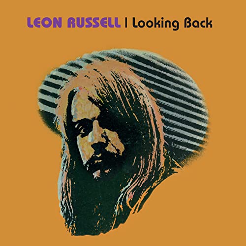 Album cover for Leon Russellās āLooking Backā featuring a portrait of Russell.