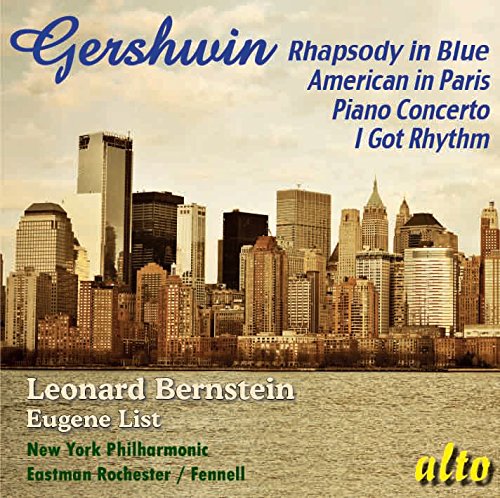 CD cover for Gershwin compositions featuring a New York City skyline.