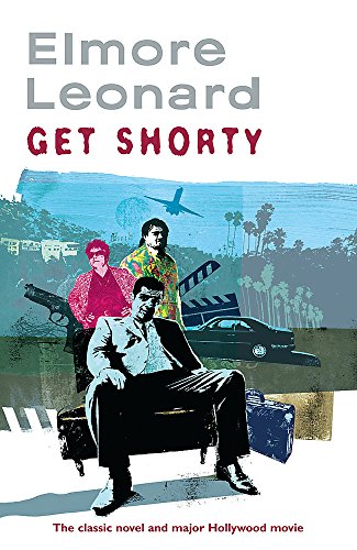 Book cover of Get Shorty by Elmore Leonard featuring a man sitting in a chair.