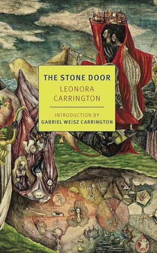 Book cover with a surreal painting and a yellow rectangle containing title and author.