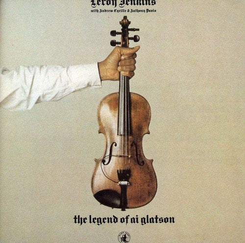 CD cover: hand holding a violin against a pale background.
