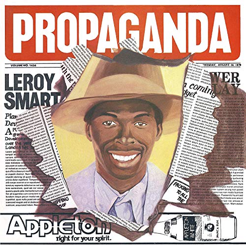 Album cover with man in hat surrounded by newspaper clippings and 'Propaganda' title.
