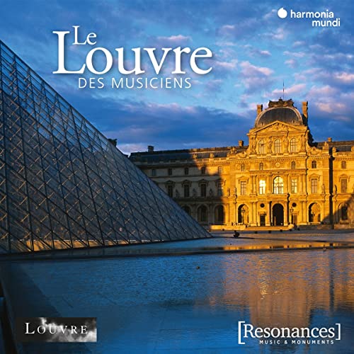 CDCC CD cover featuring the Louvre Pyramid and museum building at sunset.