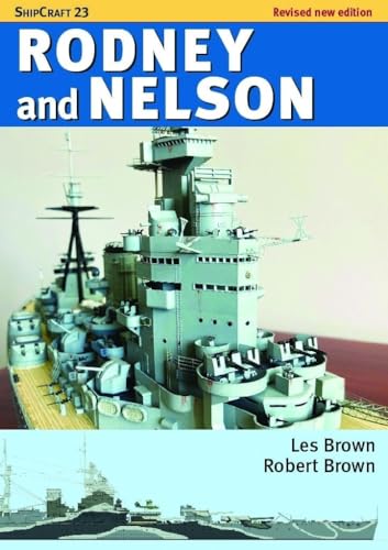 Book cover featuring a scale model of the battleship HMS Rodney or HMS Nelson.
