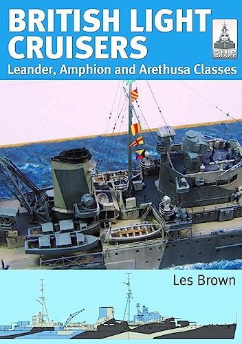 Book cover depicting British light cruisers Leander, Amphion, and Arethusa.