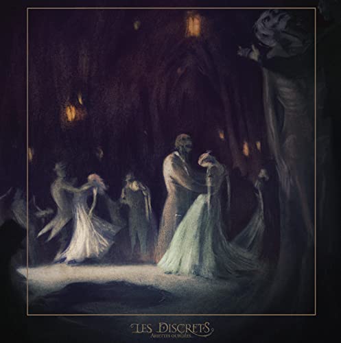 Dark, painterly album cover depicting figures in a gothic, candlelit hall.