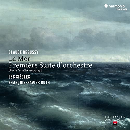 CD cover for Debussy’s “La Mer” with stormy ocean imagery.