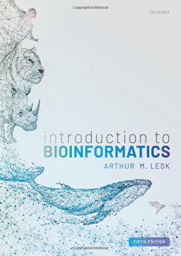 Book cover: “Introduction to Bioinformatics” with animal network illustrations.