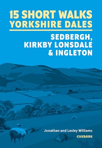 Book cover: blue landscape with white text, sheep in foreground.