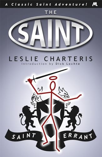 Book cover for "Saint Errant" featuring a stylized sword and coat of arms.