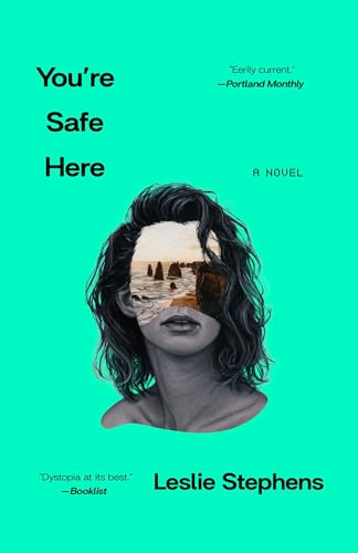 Book cover: woman’s face with landscape filling the eye sockets.