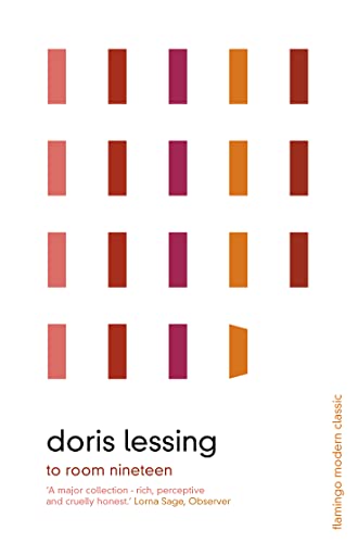 Book cover featuring a grid of colored rectangles above text by Doris Lessing.