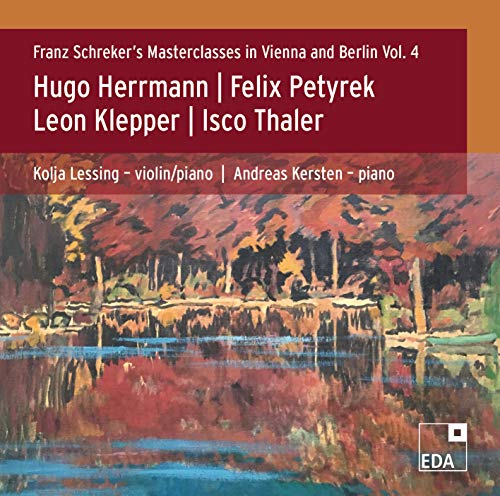 CD cover for Franz Schreker’s Masterclasses, featuring a landscape painting.