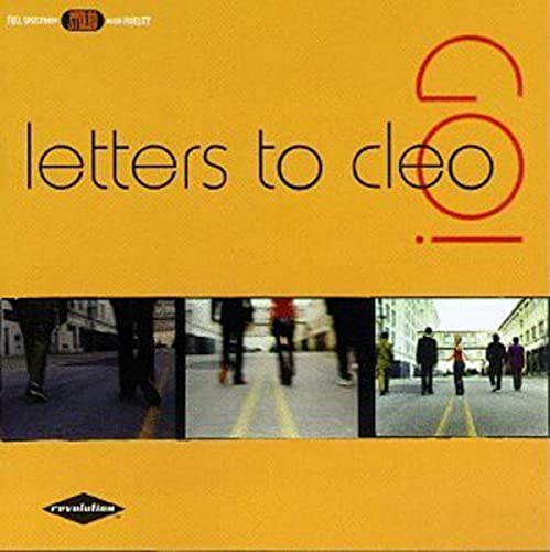 Letters to Cleo “Go” CD cover, yellow background with photos and red text.