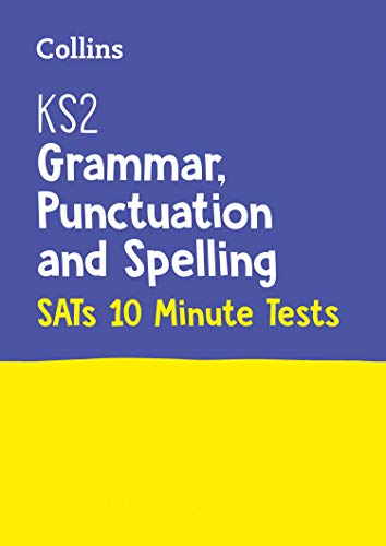 Blue and yellow book cover with “KS2 Grammar, Punctuation and Spelling” text.