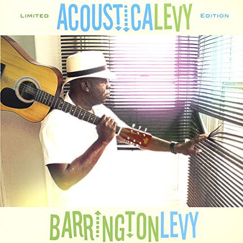 Barrington Levy album cover featuring him playing an acoustic guitar.