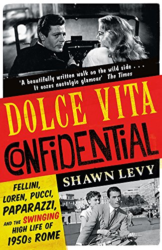 Book cover featuring Marcello Mastroianni and Anita Ekberg, titled "Dolce Vita Confidential.