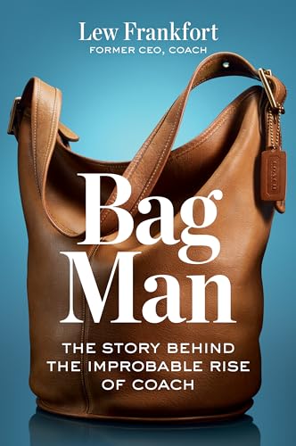 Book cover featuring a brown leather Coach bag and title "Bag Man".