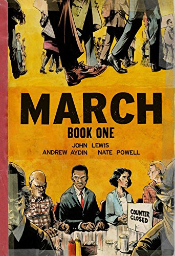 Cover of "March: Book One," a graphic novel about the Civil Rights Movement.