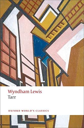 Book cover: "Tarr" by Wyndham Lewis, abstract geometric design.