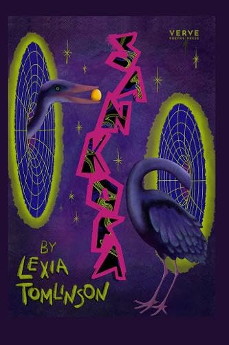 Book cover: purple, with birds, geometric shapes, and the title "SANKOFA".