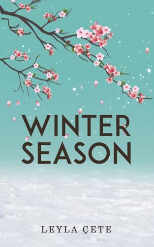 Book cover for “Winter Season” with floral branches and falling snow.