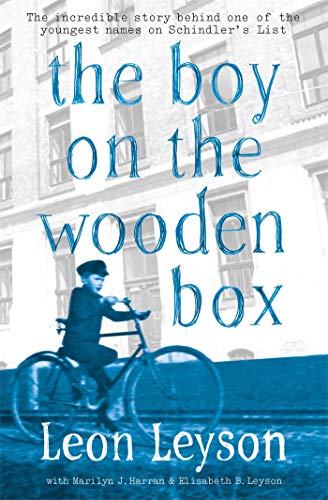Book cover: a young boy on a bicycle, titled "The Boy on the Wooden Box.