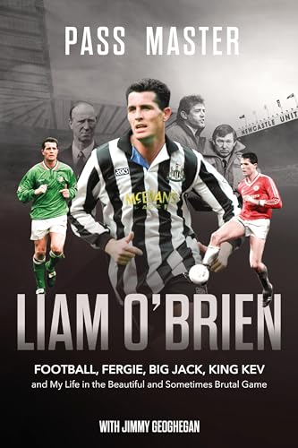 Book cover featuring Liam O'Brien surrounded by football figures and a stadium background.