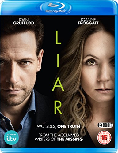 Liar" Blu-ray cover featuring two actors and the title vertically displayed.