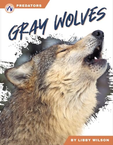 Book cover featuring a close-up of a gray wolf howling upwards.