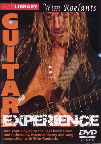 DVD cover featuring guitarist Wim Roelants with long hair playing an electric guitar.